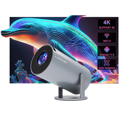 BRAND Projector 4K Smart LED WiFi Bluetooth HDMI USB Android Cinema Home Theater