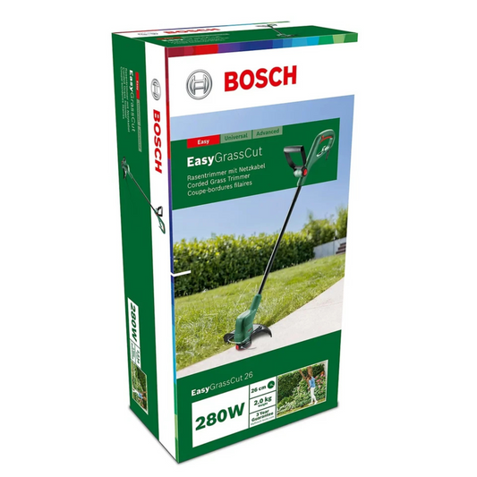 Brand New Bosch EasyGrassCut 26 280W Corded Grass trimmer use Free P&P
