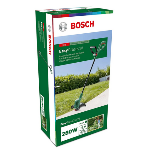 Brand New Bosch EasyGrassCut 26 280W Corded Grass trimmer use Free P&P